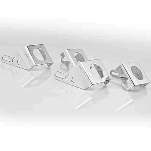 Aluminum Upper & Lower Fan Mounting Brackets For Dual 13" Fan Installation on 1964-67 Chevelle & El Camino Crossflow Radiator