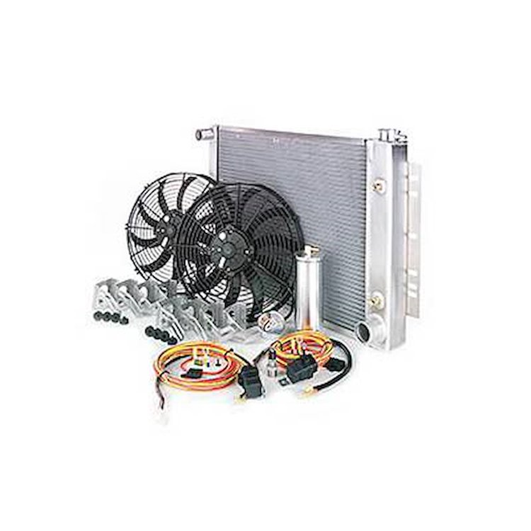82242 Downflow Radiator Module for 1987-2006 Jeep Wrangler YJ & TJ with 4 cyl. or 6 cyl. Eng. and w/Auto Trans. [Natural Finish]