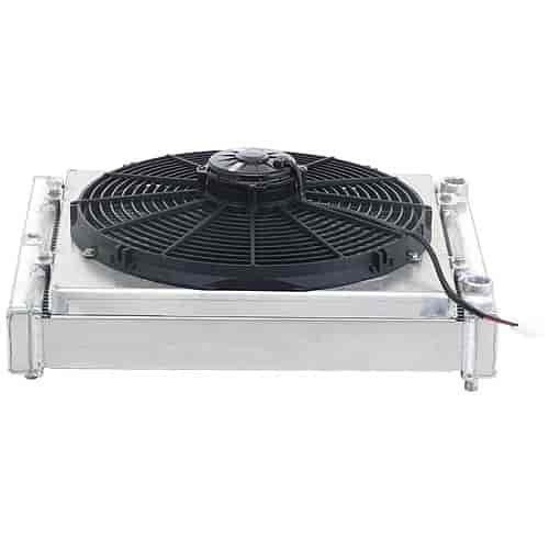 Dragster-Style Drag Race Radiator Module Dual 1" Core