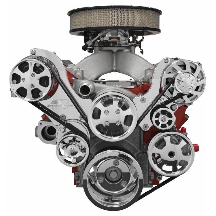 Premium Tru Trac LS Engine Top Mount Pulley System LS1/LS2/LS3/LS6