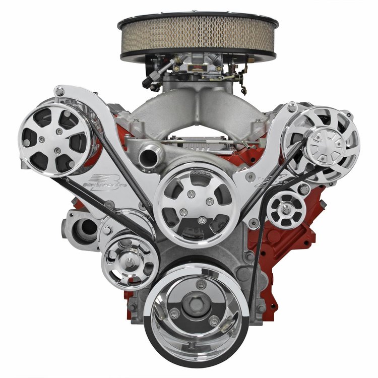 Premium Tru Trac LS Engine Top Mount Pulley System LS1/LS2/LS3/LS6