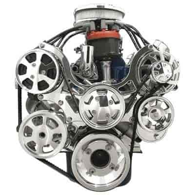 SB-Ford Tru Trac Serpentine Systems with Power Steering, with A/C