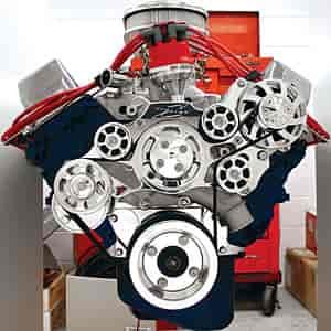 BB-Ford Tru Trac Serpentine Systems with Manual Steering, without A/C
