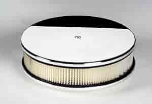 Round Billet Aluminum Air Cleaner 10" Plain Top
