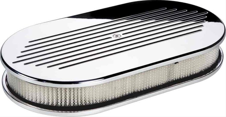 Oval Air Cleaner - Large Ball Milled