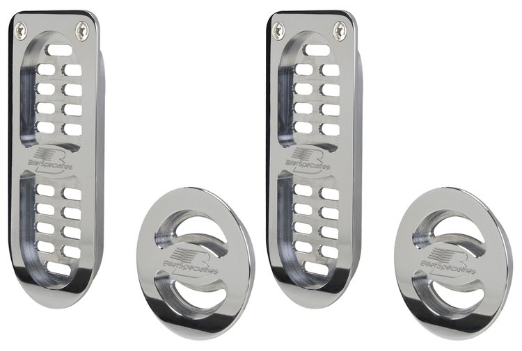 Door Jamb Vents for 1972-1976 Chevrolet Impala, Caprice [Polished]