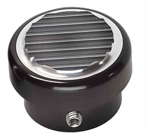 Dimmer Switch Cover Grooved & Anodized Black
