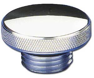 Oil Fill Cap - Polished Screw-On Late GM