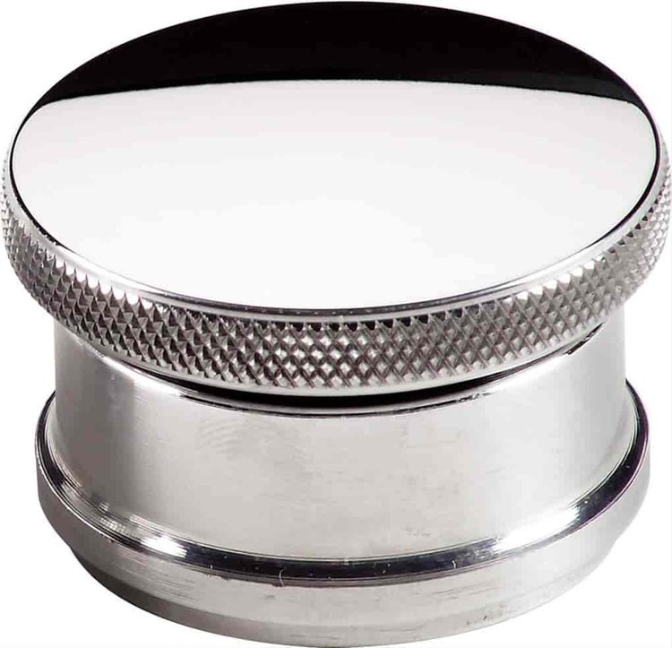 Oil Fill Cap - Polished Aluminum Weld-In Bung