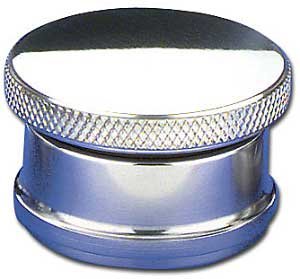 Oil Fill Cap - Polished Steel Weld-In Bung