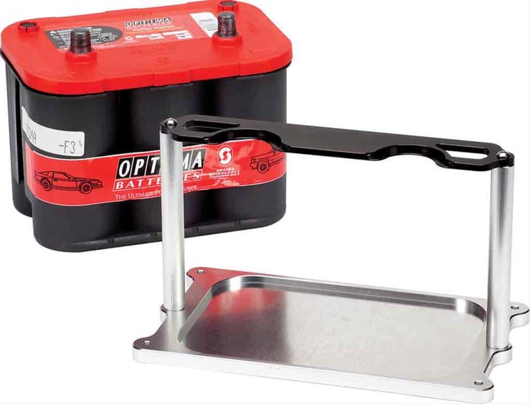 Optima Battery Mount Black Anodized Top Plate