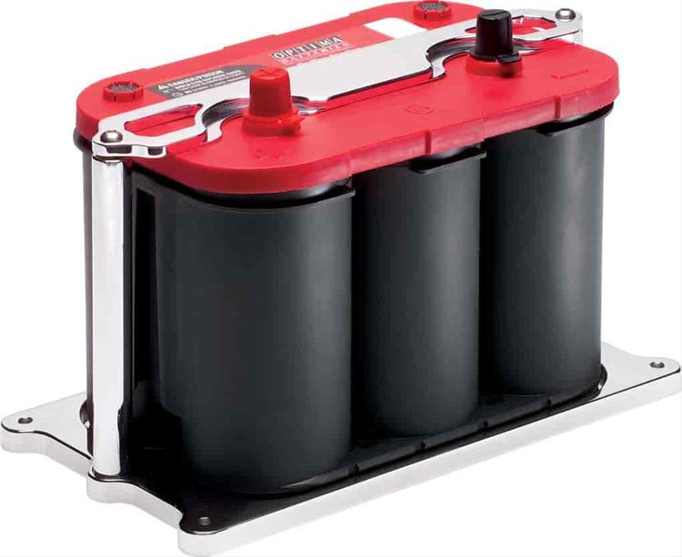 Optima Battery Mount Fully Polished