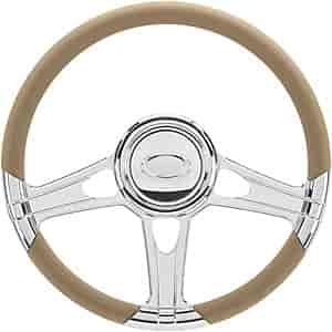 14" Steering Wheel "Impact" pattern - Polished
