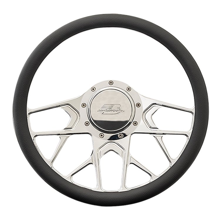 30107 Billet Aluminum 14 in. Steering Wheel "Redline" Pattern