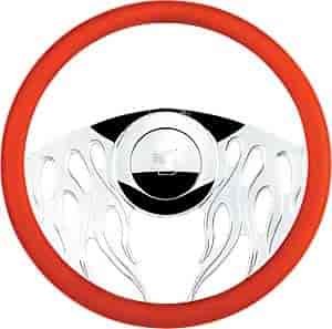 14" Steering Wheel "Flame" Pattern