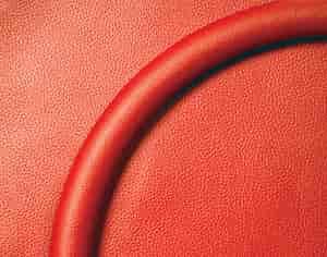 Steering Wheel Half Wrap Red leather