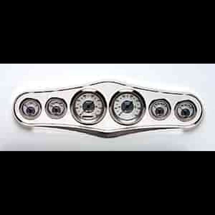 6-Gauge Trim Style Dash Insert Universal