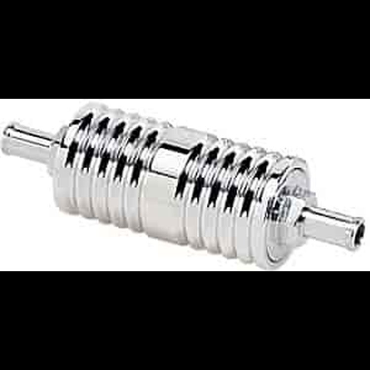 3/8" Barbed Billet Fuel Filter Ribbed