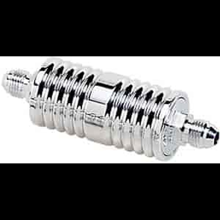 -6AN Billet Fuel Filter Ribbed
