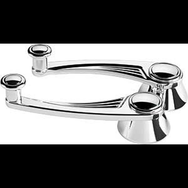 Ball Milled Billet Window Cranks Polished Finish