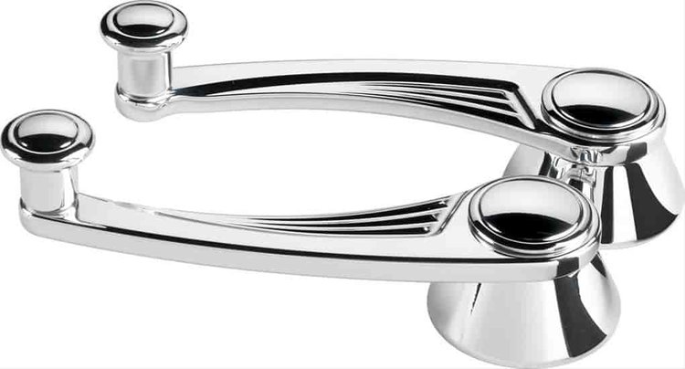Ball Milled Billet Window Cranks Polished Finish