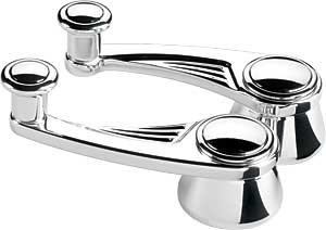 Ball Milled Billet Vent Window Cranks Polished Finish