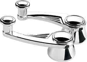 Ball Milled Billet Vent Window Cranks Polished Finish