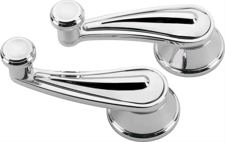 Profile Collection Billet Vent Window Cranks " Rail" Pattern