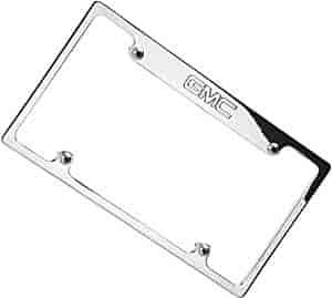 Billet License Plate Frame GMC logo slim line