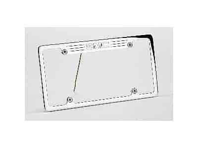 Billet License Plate Frame GMC logo recessed