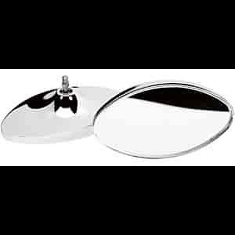 Oval Rear View Mirror Head, Dim: 2-5/16" x 4-3/16"