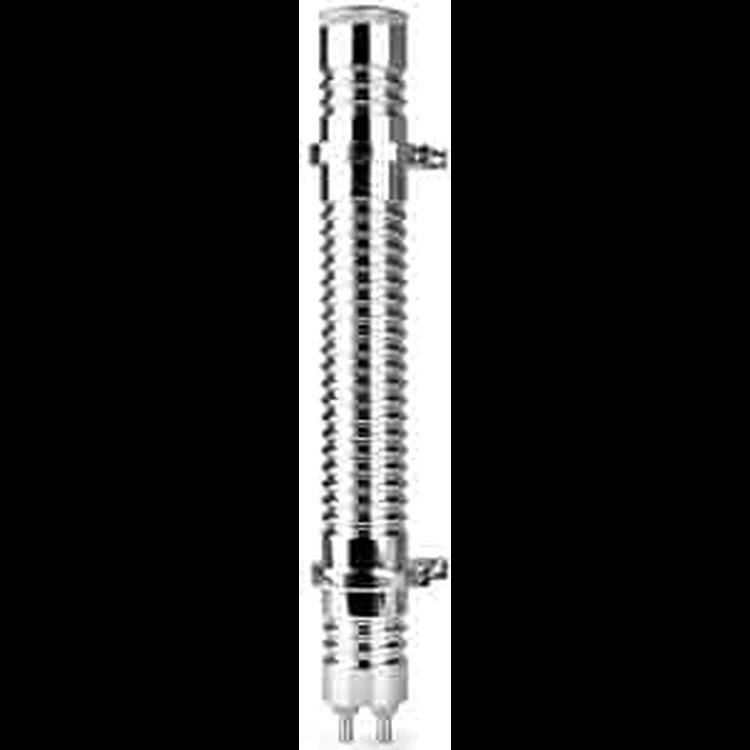 15" Billet Overflow Tank Ribbed Finish
