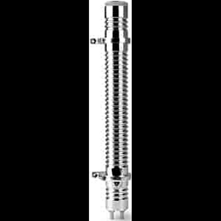 17" Billet Overflow Tank Ribbed Finish