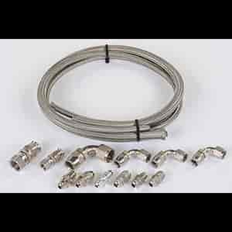 Power Steering Hose Kit For Remote Mount Style Resevoir