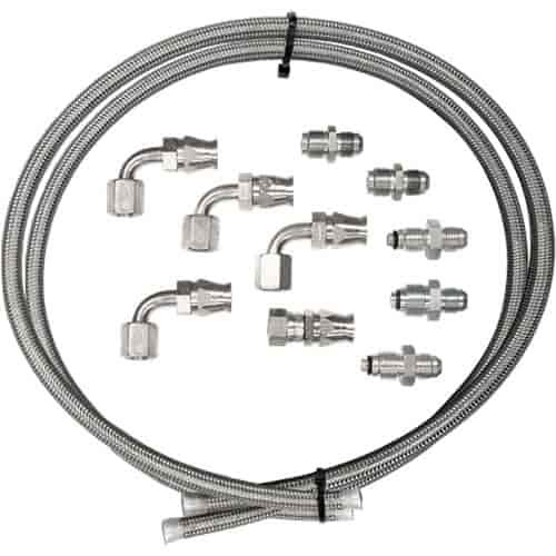 Power Steering Hose Kit For Pump Mount Style Resevoir