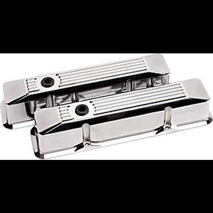 Small Block Valve Covers - Tall Ribbed