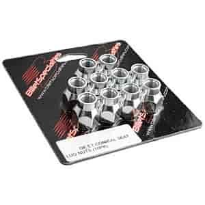 ET Style Conical Seat Lug Nuts 1/2" -20 Thread Open End 10-pack