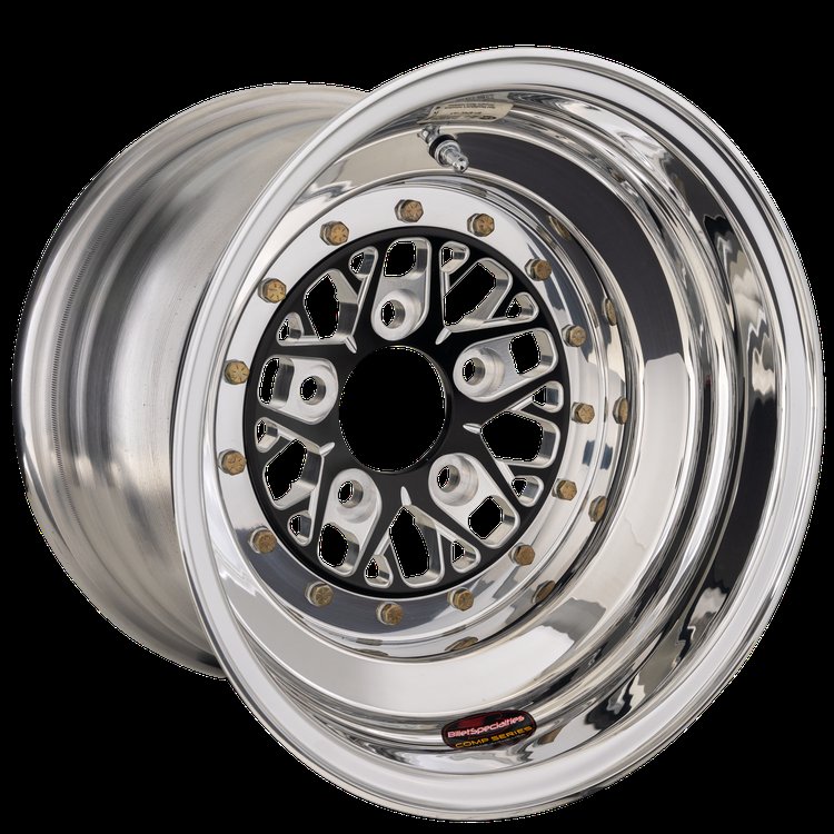 COMP 8 Wheel, Size: 16" x 16", Bolt Pattern: 5" x 5", Offset: 73 mm [Black Finish]