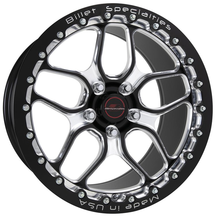 Win Lite Monoblock Drag Pack Single Bead Lock Rear Wheel [17" x 10"] Black