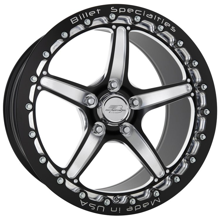 Street Lite Monoblock Drag Pack Single Bead Lock Rear Wheel [17" x 10"] Black