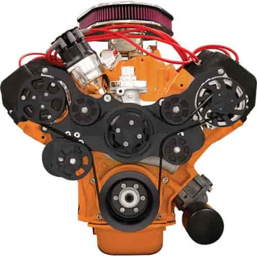 BB-Chrysler/HEMI Tru Trac Serpentine Belt System with Manual Steering, with A/C 1966-Up 426ci Street HEMI