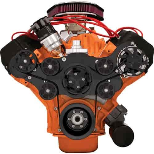 BB-Chrysler/HEMI Tru Trac Serpentine Belt System with Manual Steering, without A/C 1966-Up 426ci Street HEMI