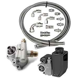 Bolt-On Power Steering Reservoir Kit Black Bolt-On Power Steering Reservoir