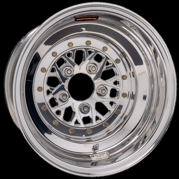 COMP 8 Wheel, Size: 16" x 16", Bolt Pattern: 5" x 5", Offset: 73 mm [Polished Finish]