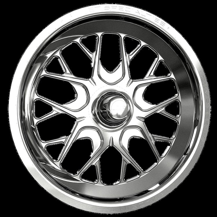 COMP 8 Wheel, Size: 17" x 3.50", Bolt Pattern: Strange GT Spindle-Mount [Polished Finish]