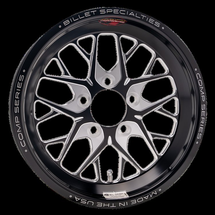COMP 8 Wheel, Size: 15" x 3.50", Bolt Pattern: 5" x 4.75", Offset: 61 mm [Black Finish]