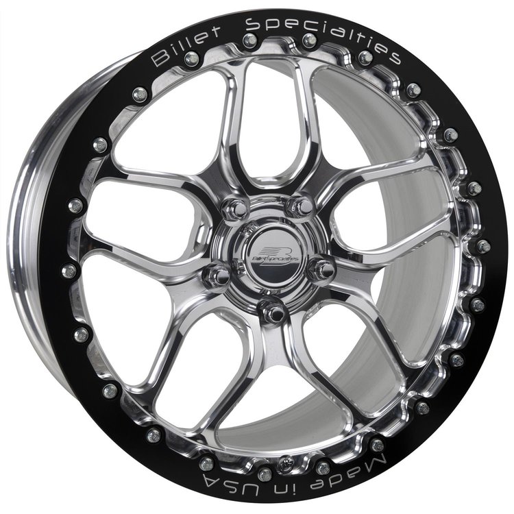 Win Lite Monoblock Drag Pack Single Bead Lock Rear Wheel [17" x 10"] Polished