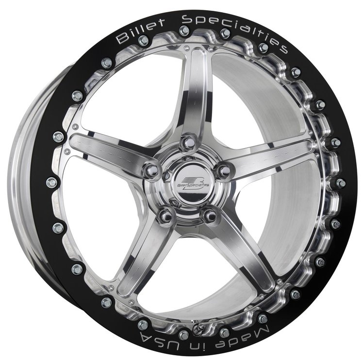 Street Lite Monoblock Drag Pack Single Bead Lock Rear Wheel [17" x 10"] Polished