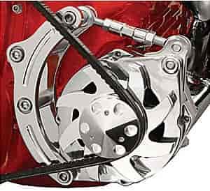 Billet Alum. Alternator Bracket Low mount for BB-Chevy with short water pump