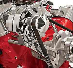 Billet Alum. Alternator Bracket Top mount for BB-Chevy with long water pump